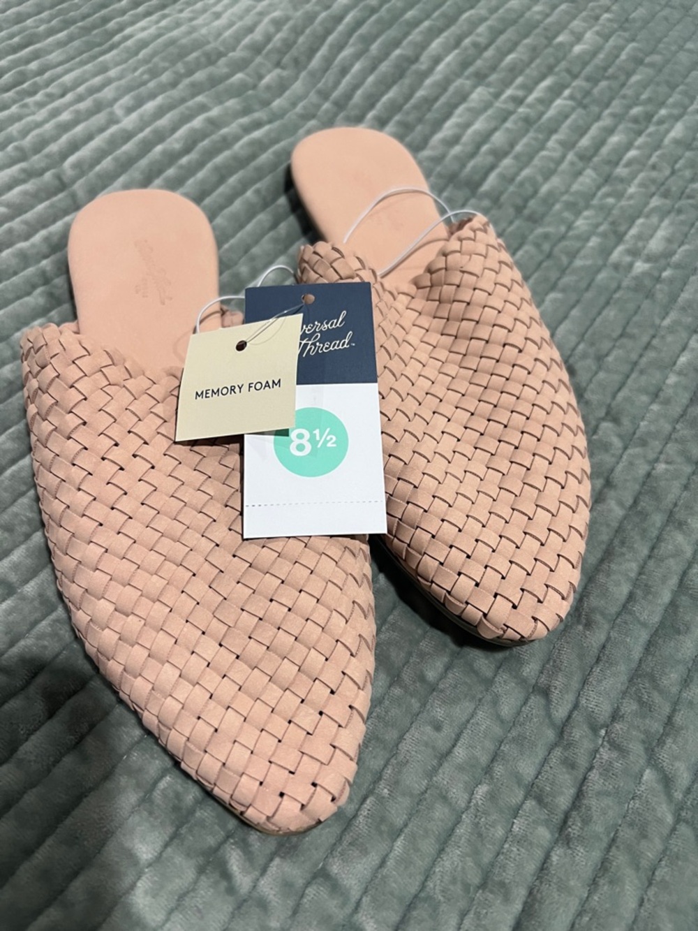 Universal Thread Blush Woven Pointed Mules - Women

NWT